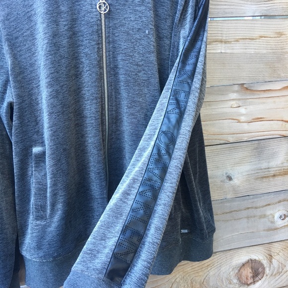 Calvin Klein Gray Track Jacket, Sleeve Detail - Picture 4 of 12
